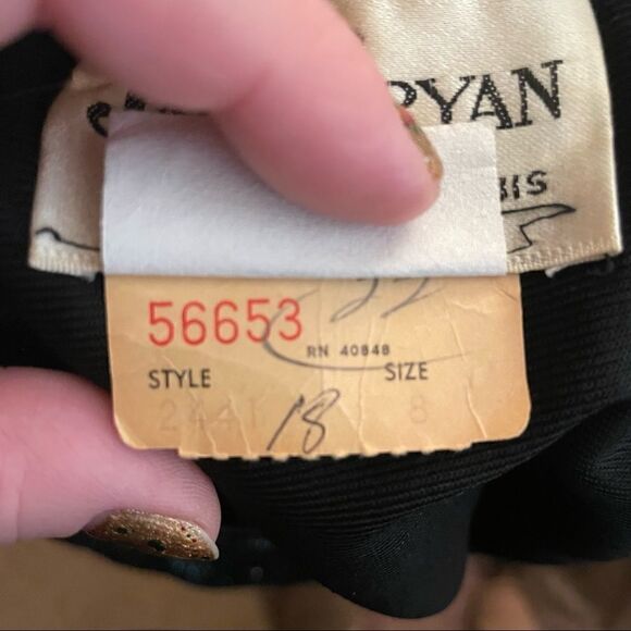 Vintage 60’s Jack Bryan Metallic High Neck Maxi Dress - Picture 7 of 9